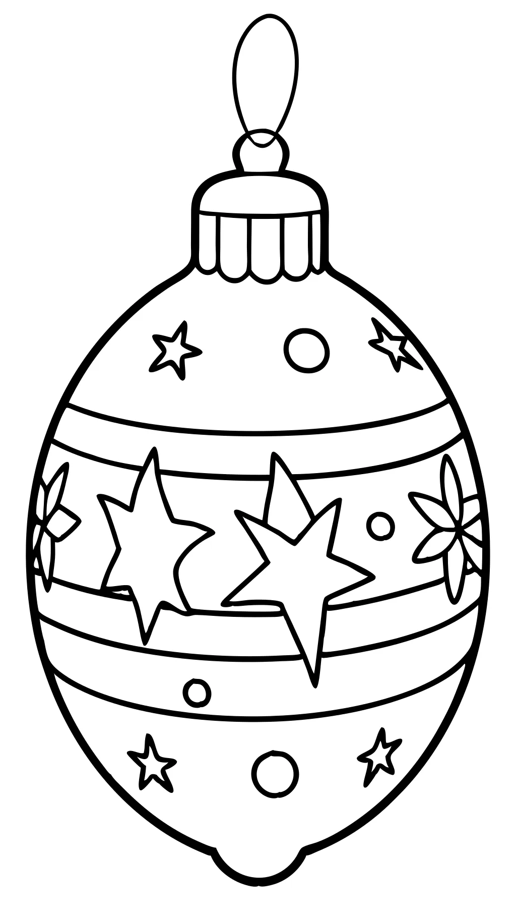 christmas ornament coloring pages